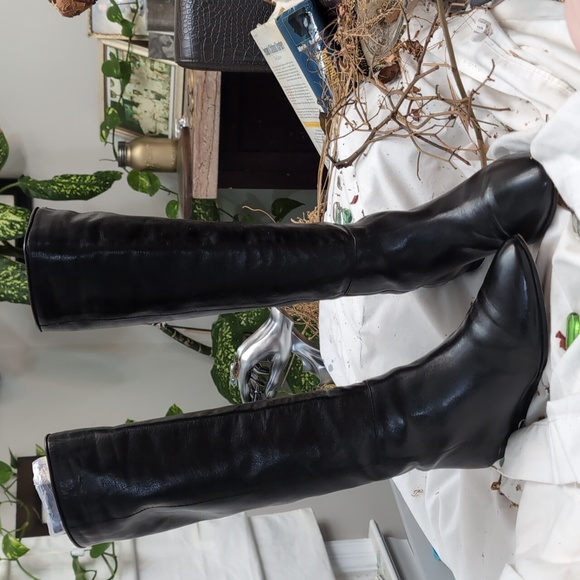 COPY - Loeffler Randall Black wedge heel boot. - Picture 3 of 11